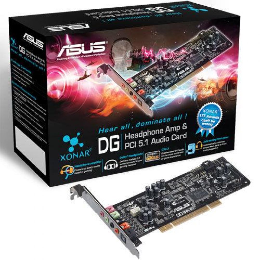 Звуковая карта asus xonar. Звуковая карта Xonar DG. ASUS Xonar DG 5.1. Звуковая карта асус Xonar DG. ASUS Xonar DG Dolby 5.1.