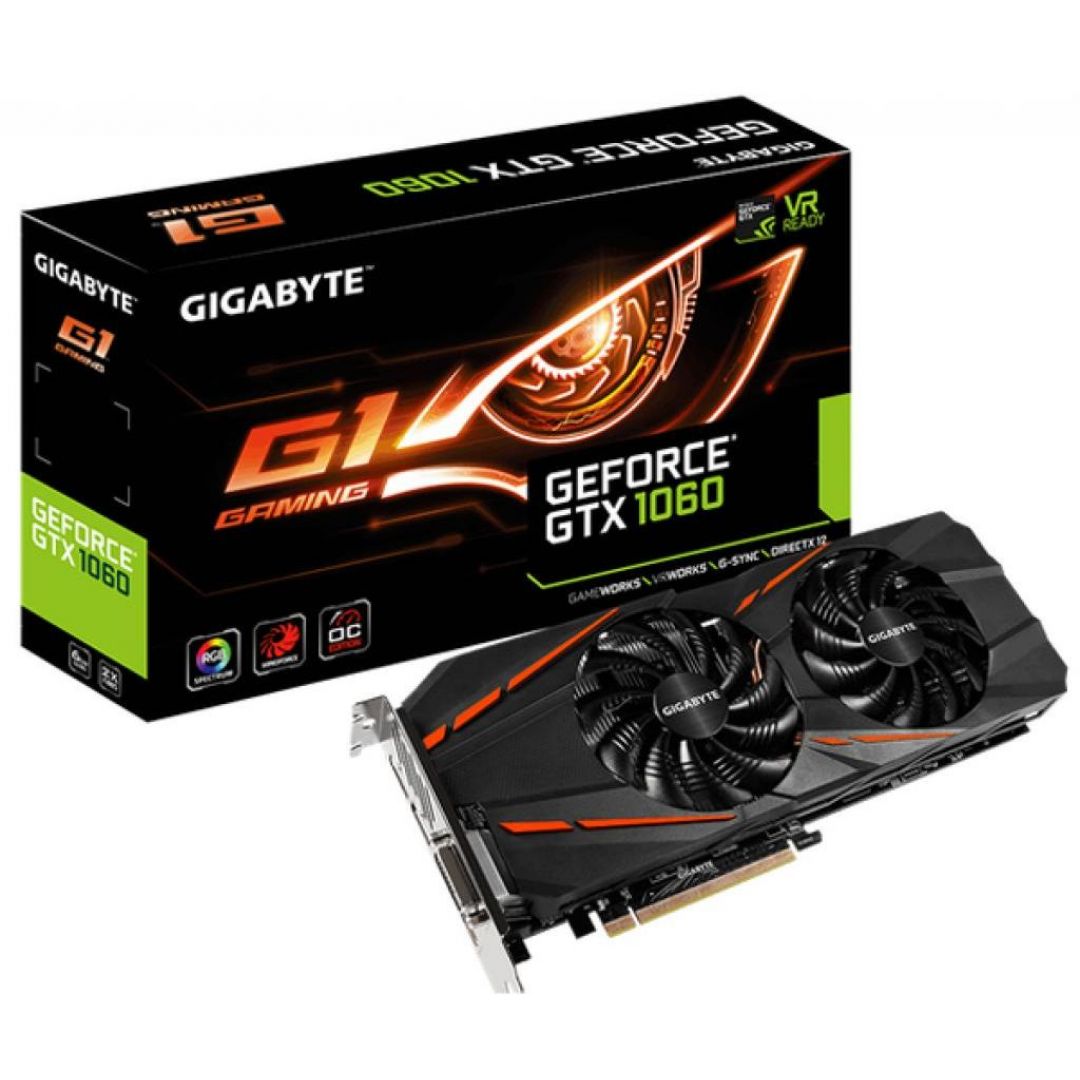 Купити GIGABYTE GeForce GTX 1060 (GV-N1060D5-6GD) по ціні 14499грн