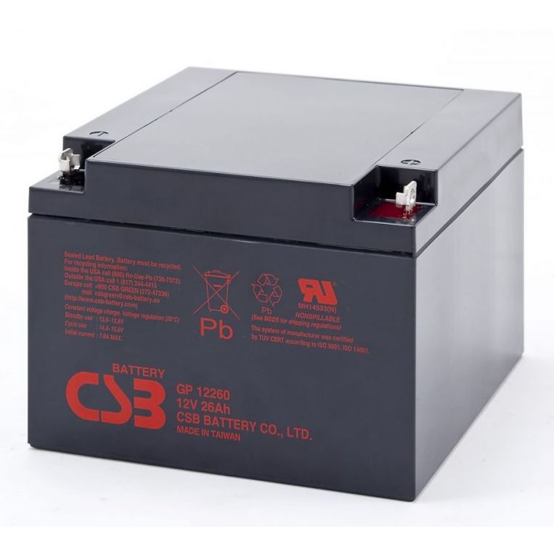 Ибп csb. Аккумулятор CSB 12в 100ач. Аккумуляторная батарея CSB GP. Батарея аккумуляторная gp12-26 26ah. Батарея аккумуляторная АКБ-26, 12в, 26ач.