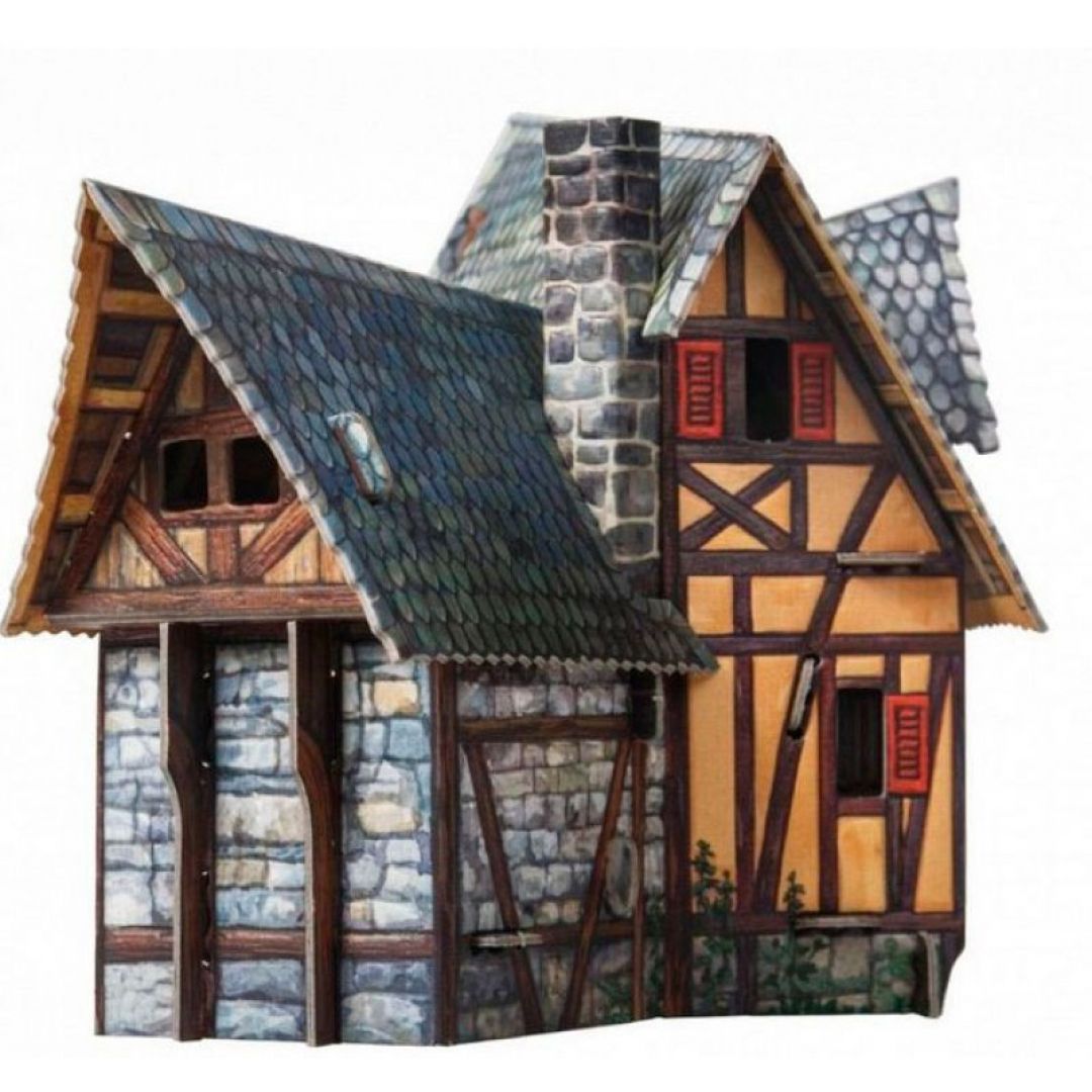 Paper forge. Умная бумага 3d пазл кузница. Умная бумага 3d пазл таверна. Сборная модель умная бумага кузница. Здание из картона.