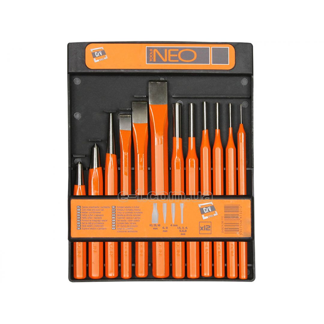 Набор кернеров. Зубило Neo 13мм 33-073