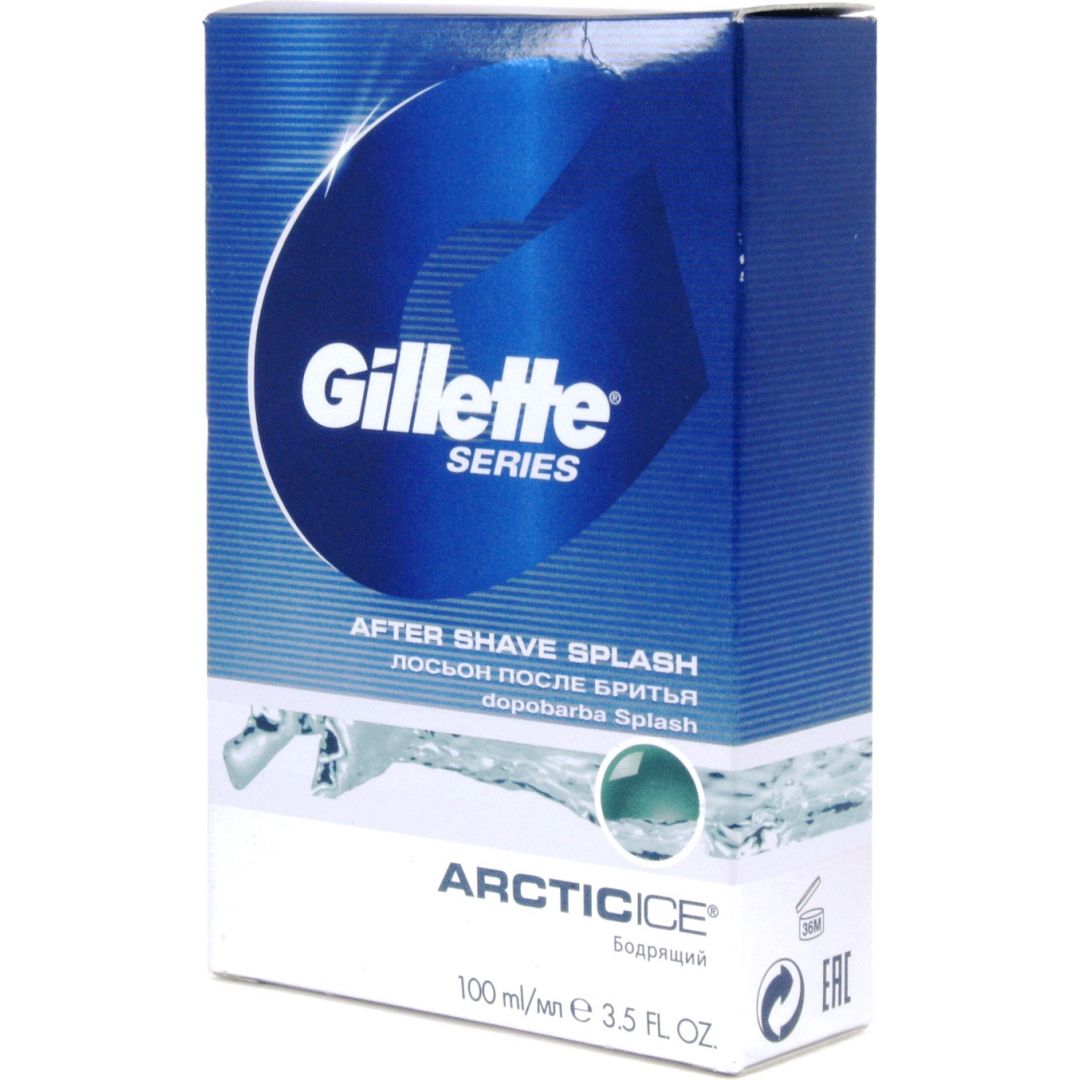 Gillette лосьон после бритья series arctic ice бодрящий 100 мл