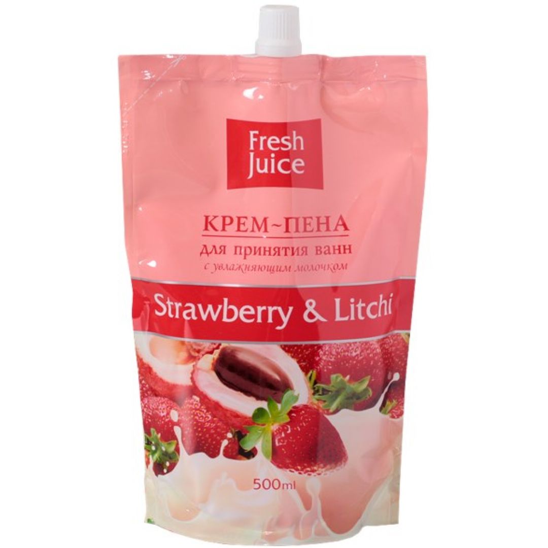 Fresh пена. Крем пена клубника. Lychee Strawberry Fresh. Гель для душа с личи. Соль для ванн Фреш Джус черника.