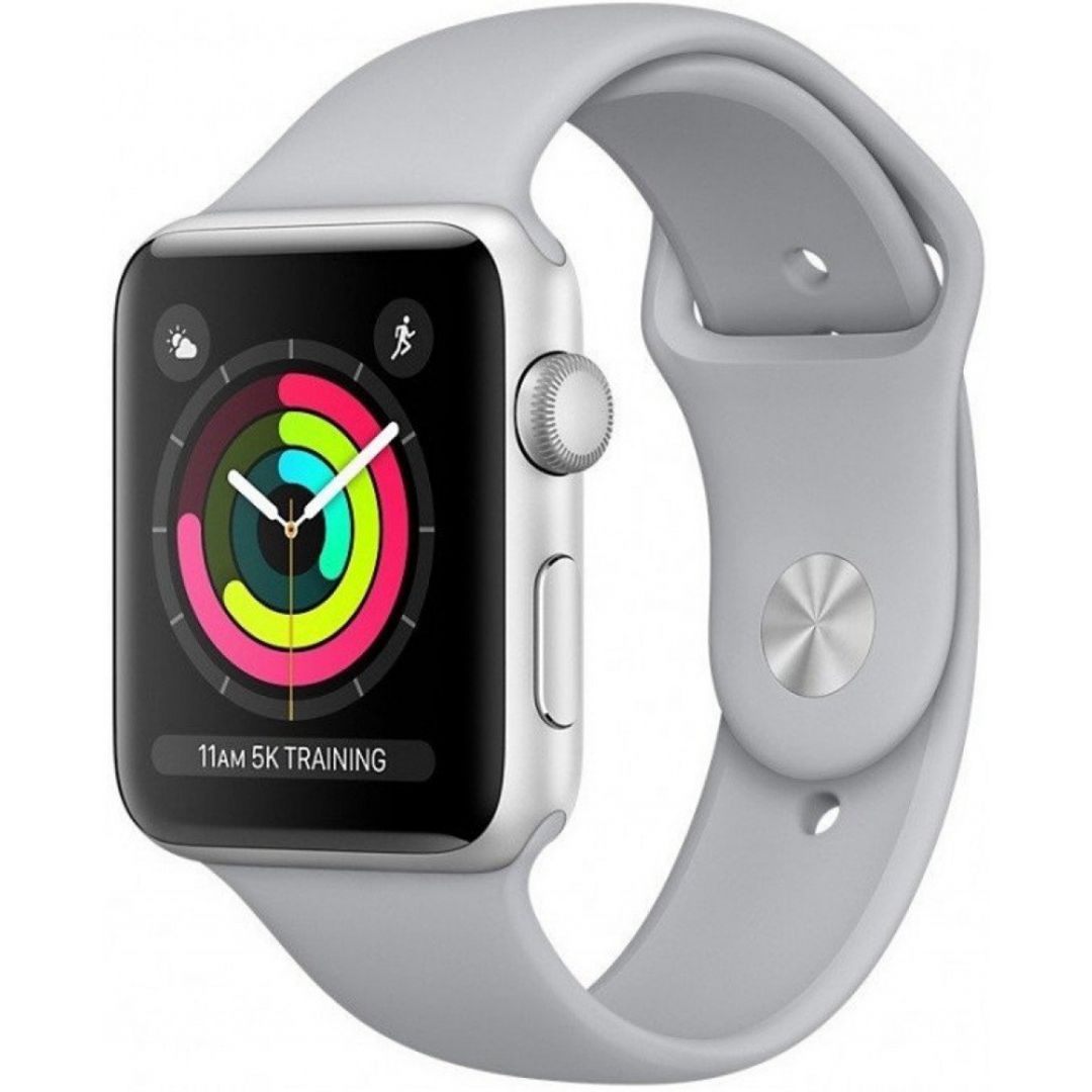 APPLE Watch Series 3 GPS 42mm Silver Aluminium Case with Fog Sport Band Model A1859