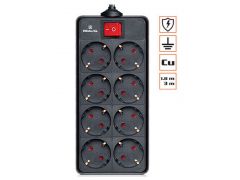 REAL-EL RS-8 PROTECT 3m Black (4743304102396) | Фото 1