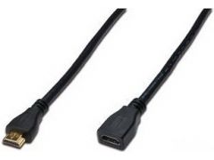 DIGITUS HDMI High speed + Ethernet (AM/AF) 5.0m Black | Фото 1