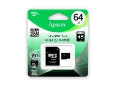 APACER microSDXC 64GB (Class 10) UHS-I U1+adapter (R85MB/s) (AP64GMCSX10U5-R) | Фото 2