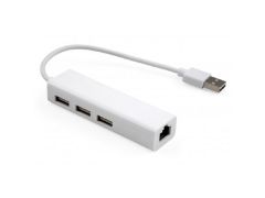 VINGA USB2.0 + RJ45 100Mbps (VCP2H3USB2LANWH) | Фото 1