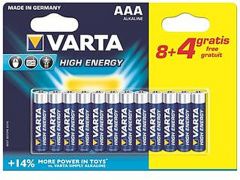 VARTA HIGH Energy AAA BLI 12 (8+4) ALKALINE (04903121472) | Фото 2