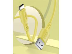 COLORWAY CW-CBUC043-YUSB Type-C (soft silicone) 2.4а 1м жовтий | Фото 3