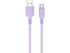 COLORWAY CW-CBUC044-PU Type-C (soft silicone) 2.4А 1м фіолетивий | Фото 1
