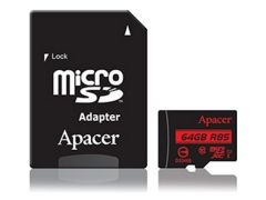 APACER microSDXC 64GB (Class 10) UHS-I U1+adapter (R85MB/s) (AP64GMCSX10U5-R) | Фото 1