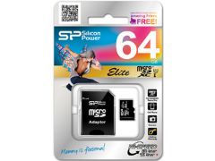 SILICON POWER microSDXC 64GB (Class 10) UHS-I Elite + Adapter | Фото 2