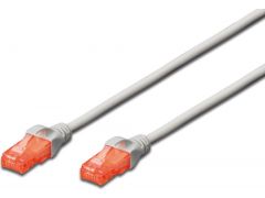 Кабель для принтерів Патч-корд DIGITUS CAT 6 UTP, 1м, AWG 26/7, Cu, LSZH, серый (DK-1617-010) | Фото 2