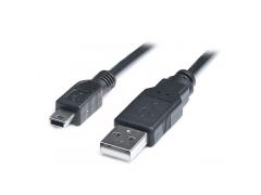 REAL-EL MINI USB USB2.0 AM-mini B 1.8m, Black | Фото 1