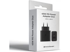 Мережевий зарядний пристрій ArmorStandart AR-TA220 45W A+C PD Fast Charger Black (ARM73646) | Фото 2