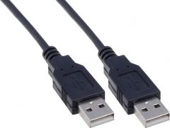 DIGITUS USB 2.0 (AM/AM) 1.8m, black (AK-300100-018-S)
