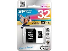 SILICON POWER microSDHC 32GB (Class 10) UHS-I Elite + Adapter | Фото 2