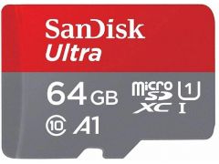 SANDISK microSDXC 64GB C10 UHS-I R100MB/s Ultra + SD | Фото 1