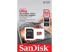 SANDISK microSDXC 64GB C10 UHS-I R100MB/s Ultra + SD | Фото 2