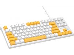 Aula F3032 keycaps plus 21 Yellow keys KRGD Red USB UA White (6948391204680) | Фото 1