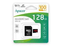 APACER microSDXC (UHS-1)128Gb class 10 V10 A1 R100MB/s (adapter SD)(AP128GMCSX10UB-R) | Фото 2