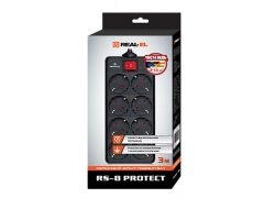 REAL-EL RS-8 PROTECT 3m Black (4743304102396) | Фото 2