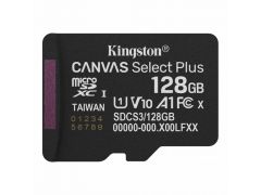 KINGSTON microSDXC (UHS-1)Canvas Select Plus Gen3 128Gb class 10 А1 (R-150MB/s) | Фото 1