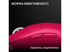 LOGITECH G Pro X Superlight 2 Lightspeed Wireless Magenta (910-006797) | Фото 2