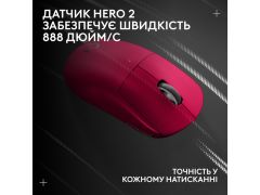 LOGITECH G Pro X Superlight 2 Lightspeed Wireless Magenta (910-006797) | Фото 3