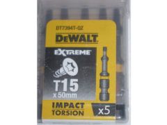 DeWALT IMPACT TORSION, Т15 мм,L раб.=50 мм, 5 штук (DT7394T) | Фото 1