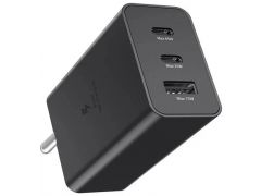 Мережевий зарядний пристрій Samsung EP-T6530NBEGEU 65W Power Adapter Trio (w/o cable) Black | Фото 1