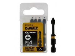 DeWalt IMPACT TORSION EXTREME, Ph1 мм, L раб.=50 мм, 5 штук (DT7997T) | Фото 1