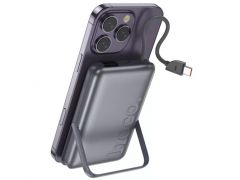 Аккумулятор Hoco Q43 Clever 10000mAh PD20W (1C)+cable USB-C+watch charger+holder (Сірий) | Фото 2
