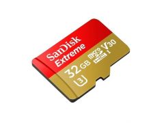 SANDISK microSDHC 32GB (Class10) V30 A1 UHS-I U3 R100/W60MB/s 4K Extreme + SD (SDSQXAF-032G-GN6MA) | Фото 2