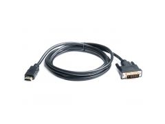 REAL-EL HDMI-DVI M-M 1.8m, Black | Фото 1