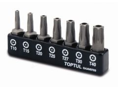 TOPTUL 1/4" 7ед. (Torx: T10-T40 с отверстием) (GAAV0703) | Фото 2