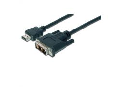 Кабель HDMI DIGITUS ASSMANN HDMI to DVI-D AM/AM 2m, black (AK-330300-020-S) | Фото 2
