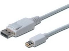 DIGITUS miniDisplayPort to DisplayPort (AM/AM) 3.0m White | Фото 1