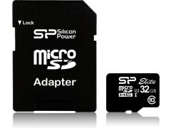 SILICON POWER microSDHC 32GB (Class 10) UHS-I Elite + Adapter | Фото 1