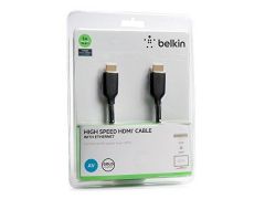HDMI-спліттер Кабель BELKIN HDMI AM/AM High Speed w/Ethernet 5м, BLACK,GOLD (F3Y021bt5M) | Фото 2