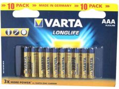 VARTA LONGLIFE AAA BLI 10 ALKALINE (04103101461) | Фото 1