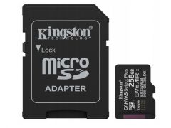 KINGSTON microSDXC (UHS-1)Canvas Select Plus Gen3 256Gb class 10 А1 (R-150MB/s)(adapter SD) | Фото 2
