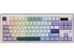 Ajazz AK870 PLUS Murad Switch RGB Wireless/Bluetooth/USB White (AK870-MU-BWD) | Фото 1
