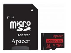 APACER microSDXC 128Gb (85Mb/s) (UHS-1) + Adapter SD