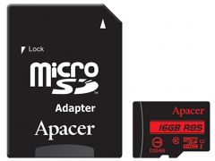 APACER microSDHXC 16GB UHS-I Class 10 + SD adapter (AP16GMCSH10U5-R) | Фото 1
