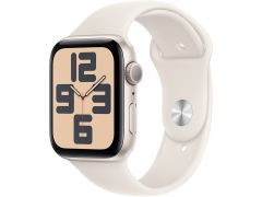 APPLE Watch SE 2024 GPS 40mm Starlight Aluminium Case with Starlight Sport Band - S/M | Фото 1