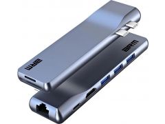 ARMORSTANDART USB-C For MacBook M-Series HD4K+LAN+PD+3USB+TF/SDcard Gray (ARM69367) | Фото 1
