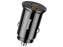 BASEUS 1USB + Type-C Circular Plastic A PPS (5A) (CCALL-YS01) Black | Фото 1