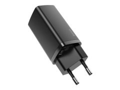 Автомобильное зарядное устройство BASEUS 2xUSB 65W GaN (USB-C+USB-A) black (CCGAN2L-B01) | Фото 3